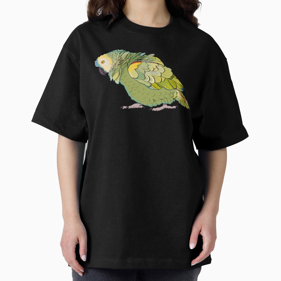 Puffed Blue Fronted Amazon Parrot by Zurickdesigns