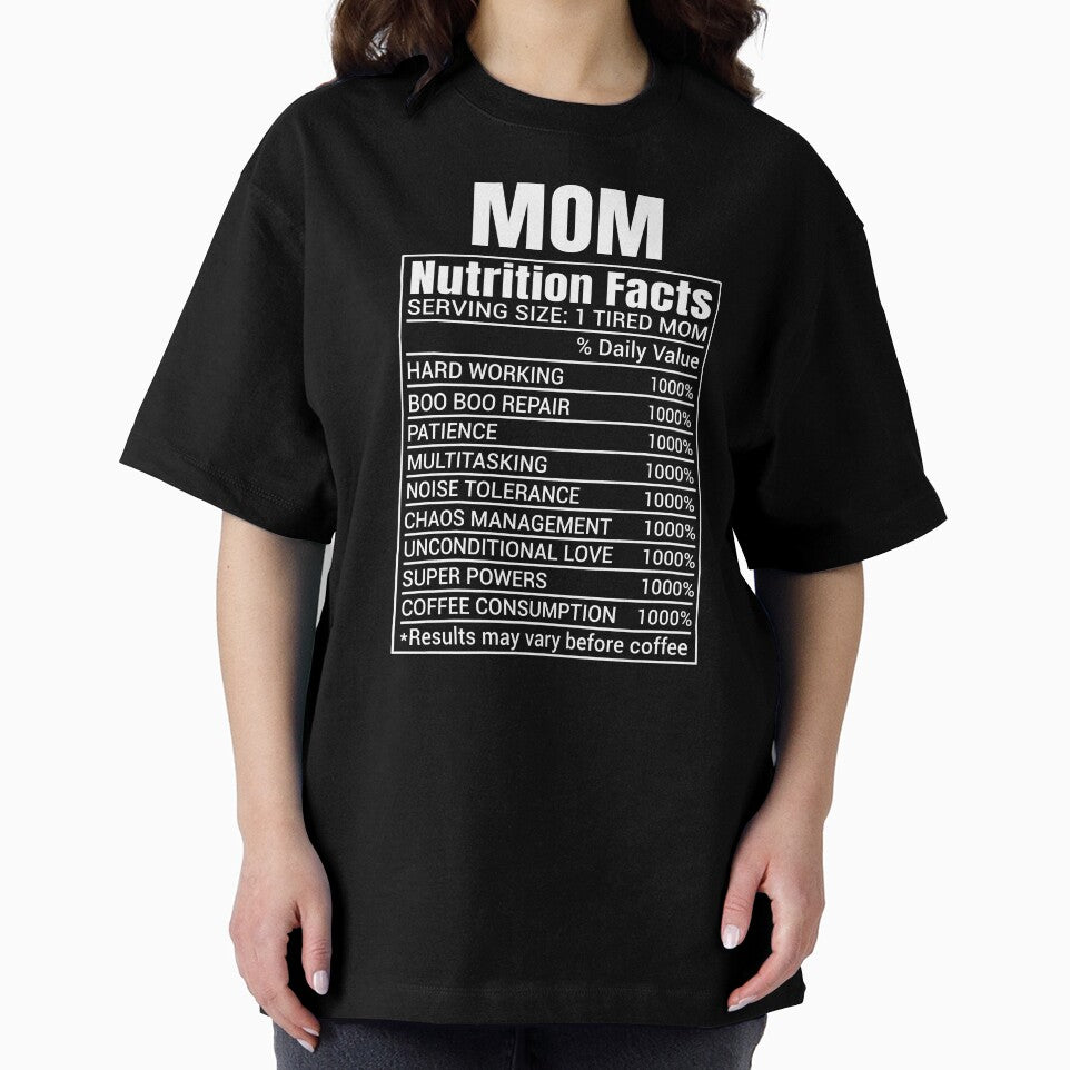 Mom Nutrition Facts Label Funny Mom Gift For Mothers Day by Say It With Ink
