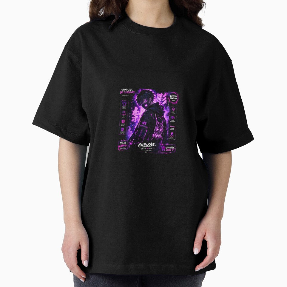 Exclusive Neon Anime Character Art – Futuristic Glow Streetwear Design by DervoTeck2767