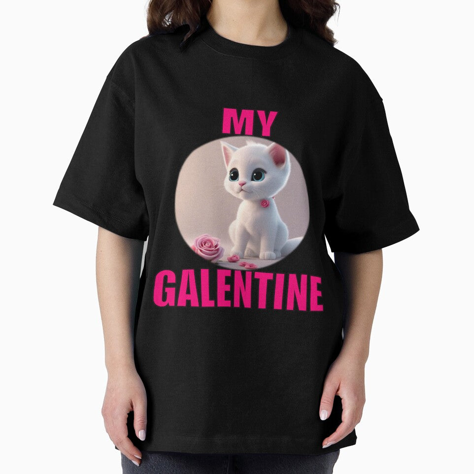 Super cute pink Roses and Soft Super Cute white kitten on Galentines day and Galentines party, gift idea for Galentines day by sailorsam1805