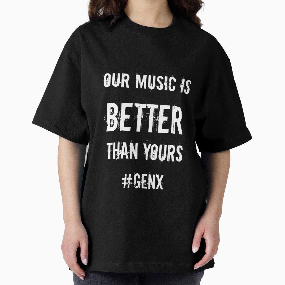 80s Music is Best #genX by laraliles Unisex , , , Long Sleeve Tee