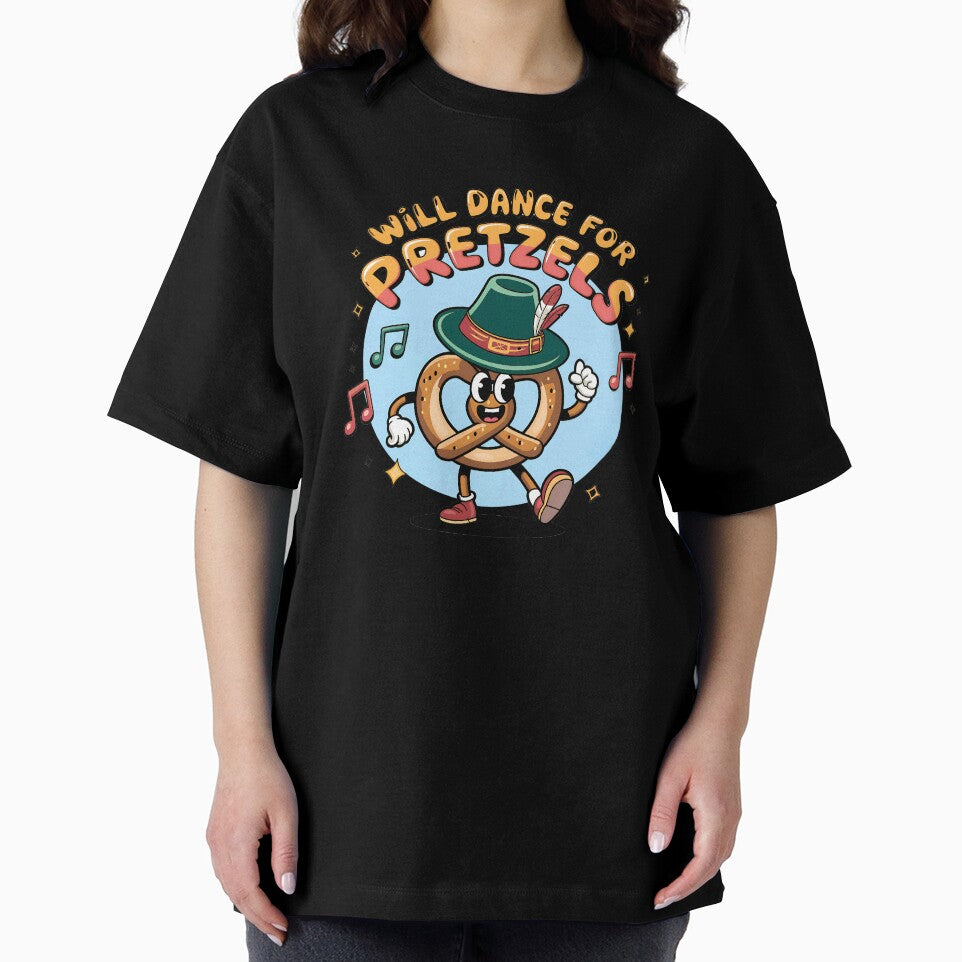 "Will Dance for Pretzels" Dancing Pretzel by OikieToikie