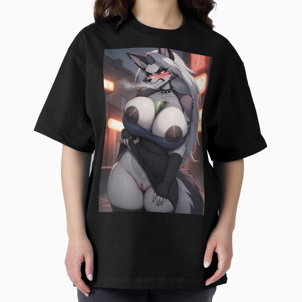 Loona Helluva Boss Whore (NSFW) by Urban Werewolf Unisex , , , Long Sleeve Tee