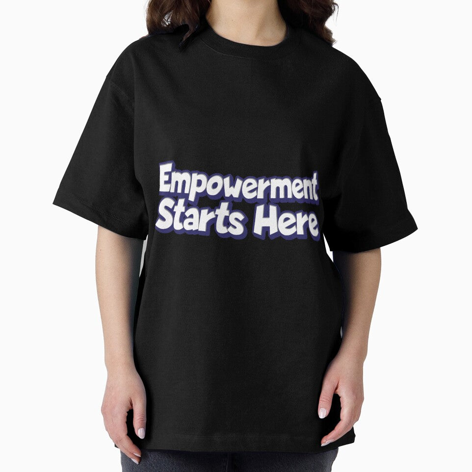 Empowerment Starts Here text Sicker by Sticktle
