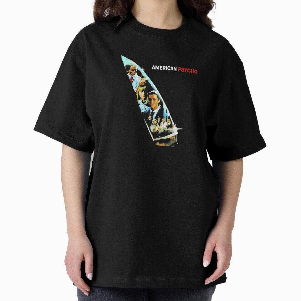American Psycho Knife Reflection Retro Horror Film by Adenahilton