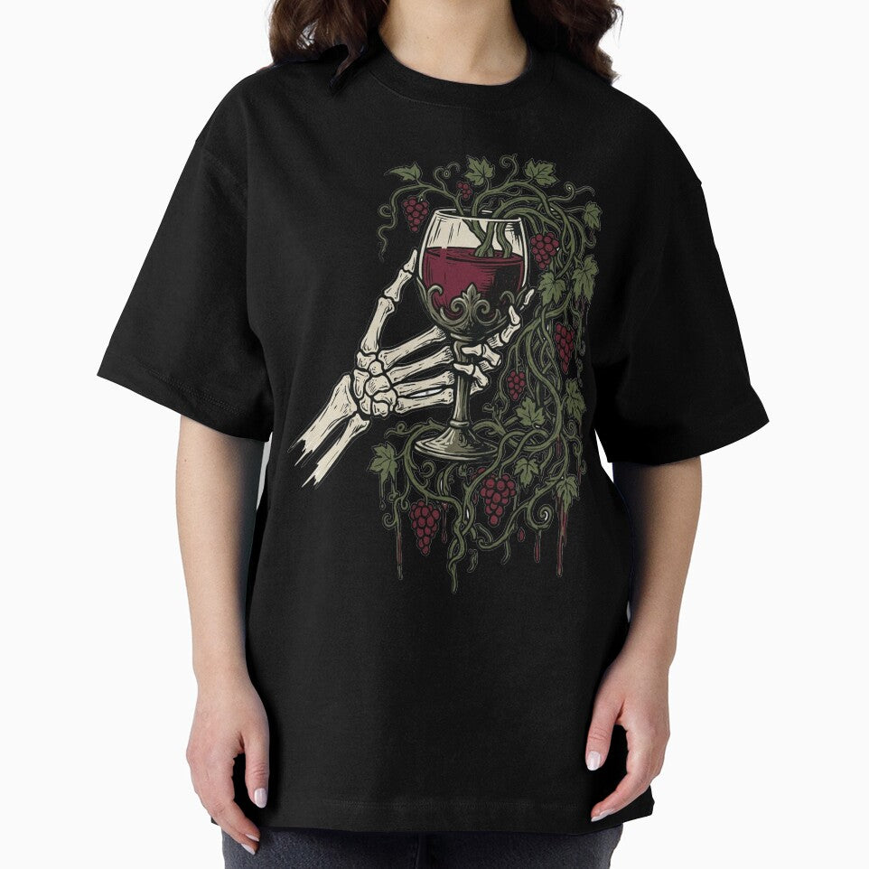 Eternal Red Wine Skeleton Hand by BHP Studio