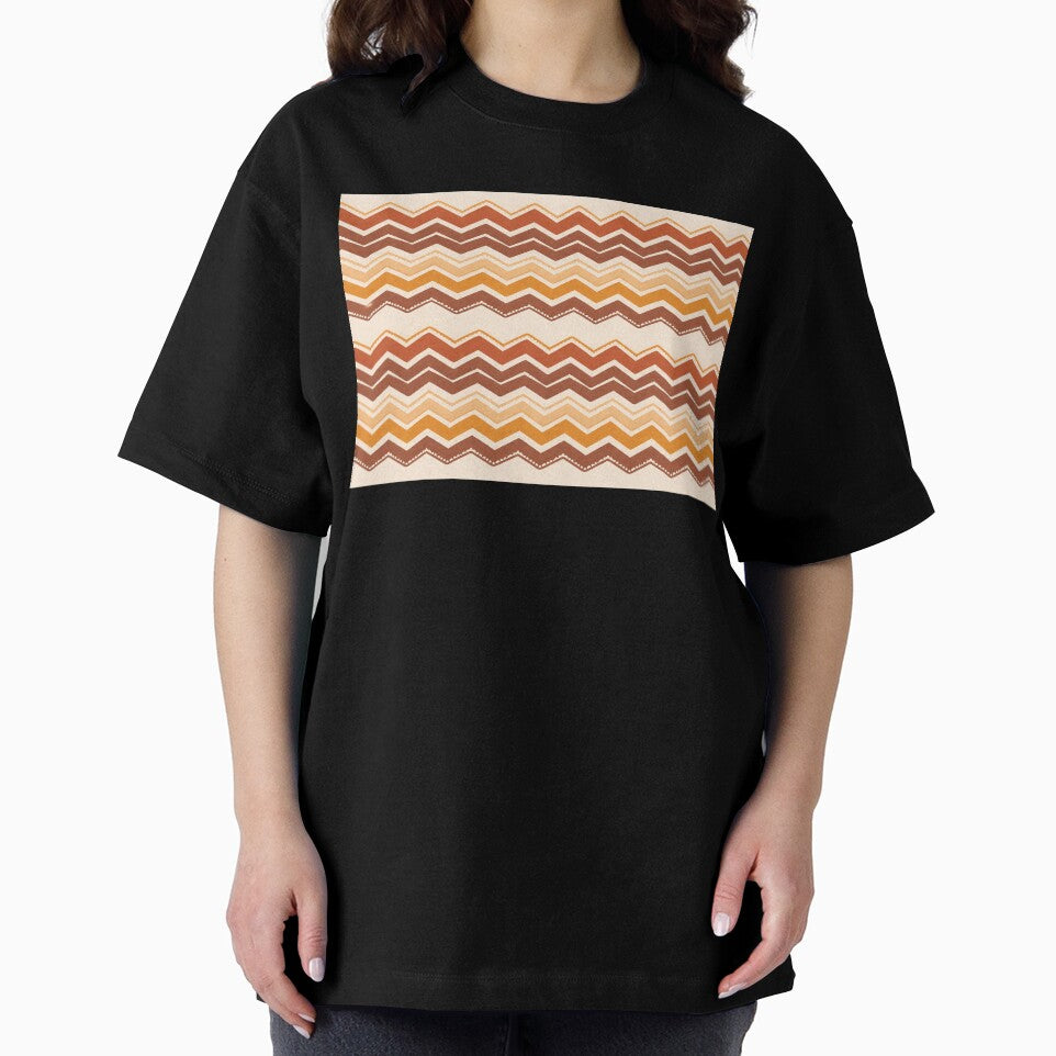 Seamless Horizontal Zigzag Textile Design – Matte Finish by annenambiro