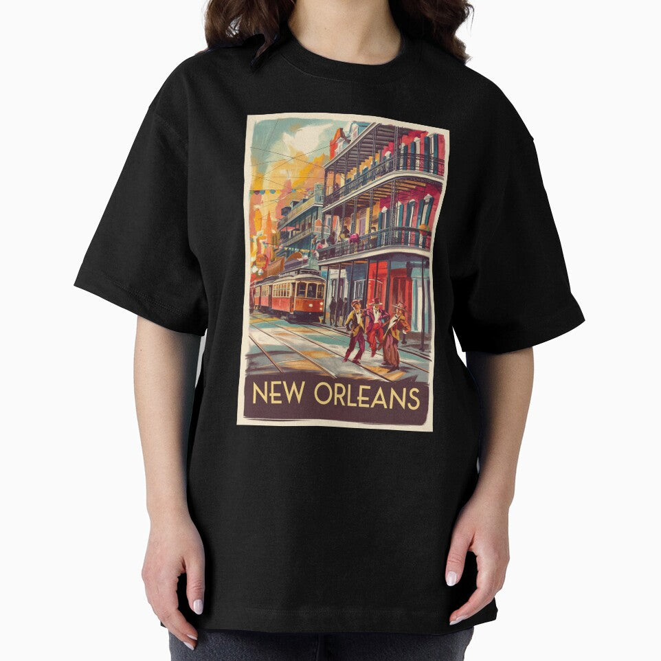 New Orleans Vintage Travel Poster by TravelerRat