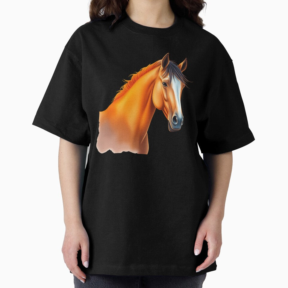 Sunset Horse Watercolor T-Shirt Design by AuraMotivate