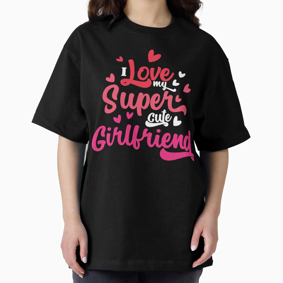 Romantic Typography I Love My Cute Girlfriend by FemmePod