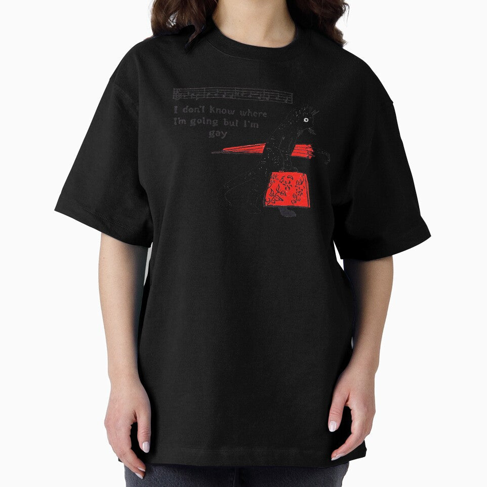 "I don't know where I'm going but I'm gay" cat meme by LawTurley Unisex , , , Long Sleeve Tee