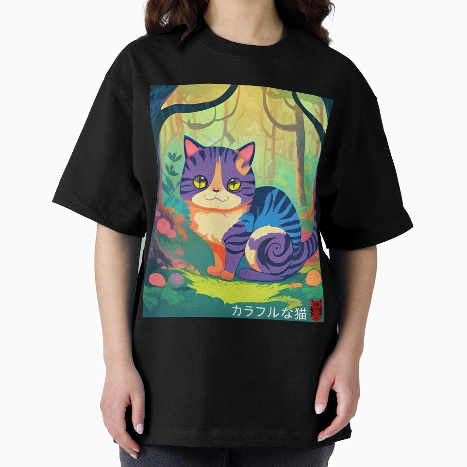 Colorful Cat In Japanese Characters by Agunikyle