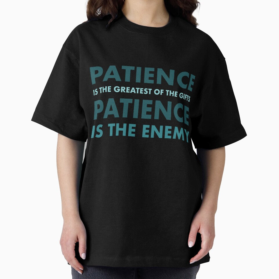 "The Paradox of Patience" – Introspective Typography Quote Art by bambooks.tabooks