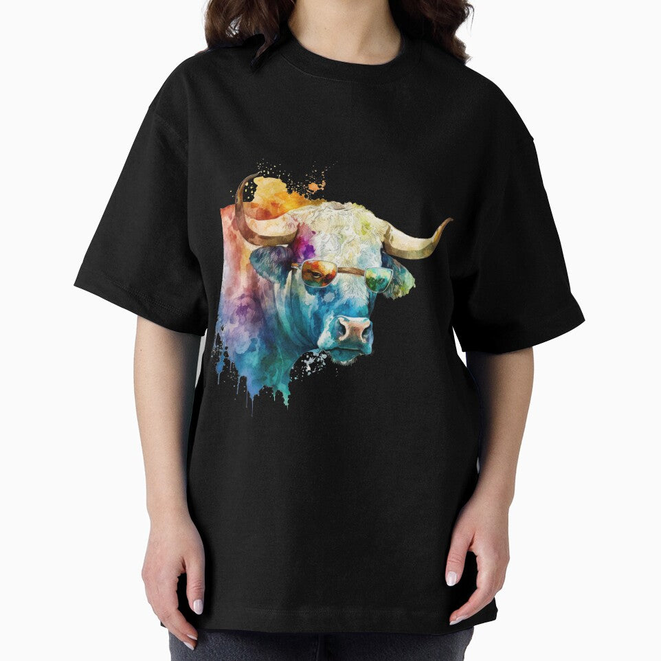 Cool Blue Bull with Sunglasses I Collection by AGillis691