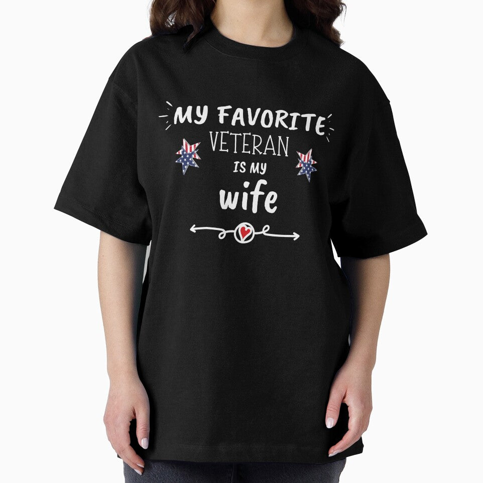 My Favorite Veteran Is My Wife , Wife Day Shirt, Gift Army Ideas For Women by zoonix