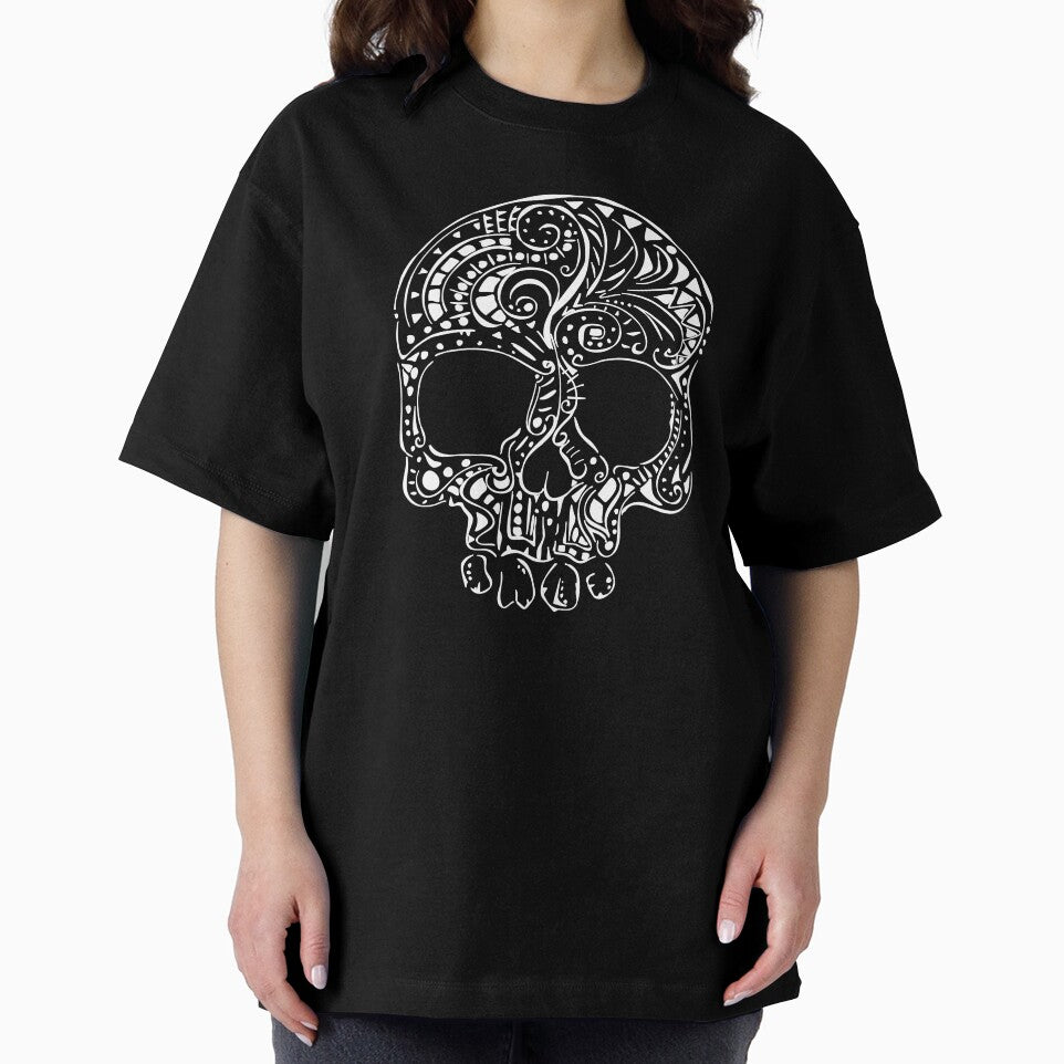 Tribal tattoo style gothic skull by OrriArt