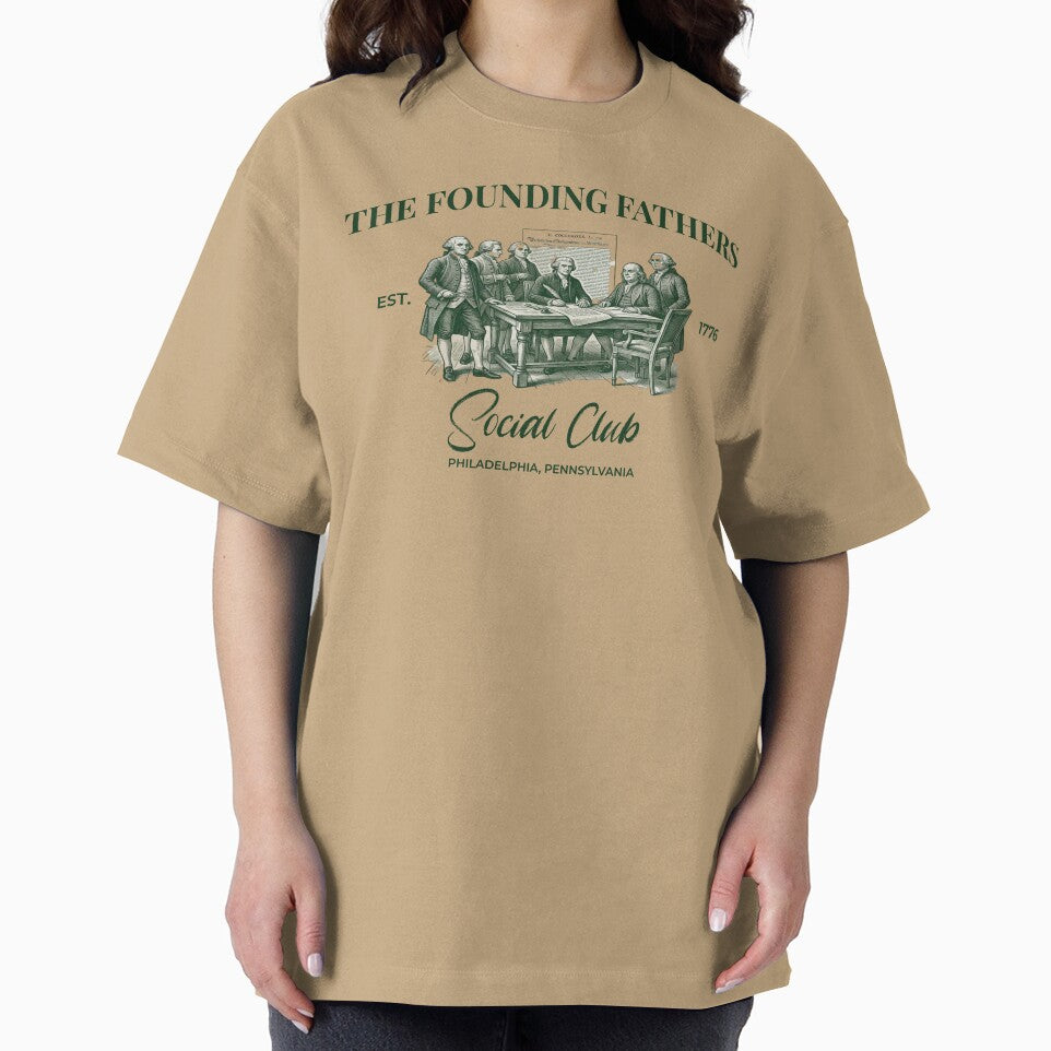 The Founding Fathers Social Club American Republic Vintage Streetwear by FIREDesignsPOD