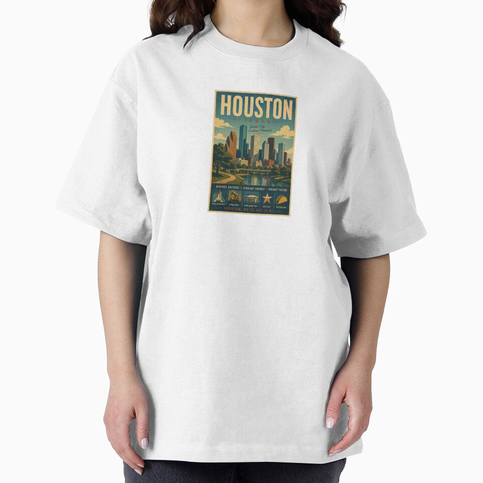 Houston Retro travel poster by JBWphotos