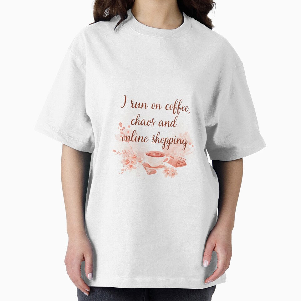 Coffee Chaos Online Shopping Funny Mom by CozyMomDesign