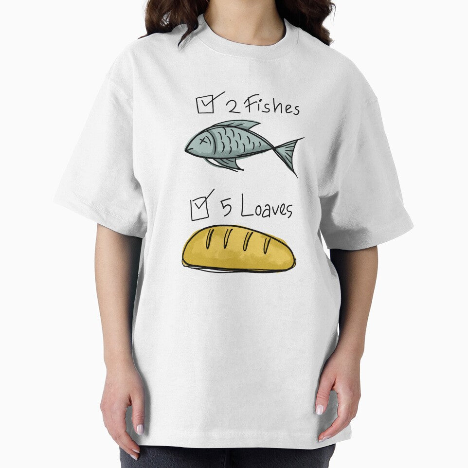 2 Fishes and 5 Loaves by Aruna25 Unisex , , , Long Sleeve Tee