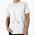 One Legged Dolphin Yoga Line Art by BlairWynne Unisex , , , Long Sleeve Tee