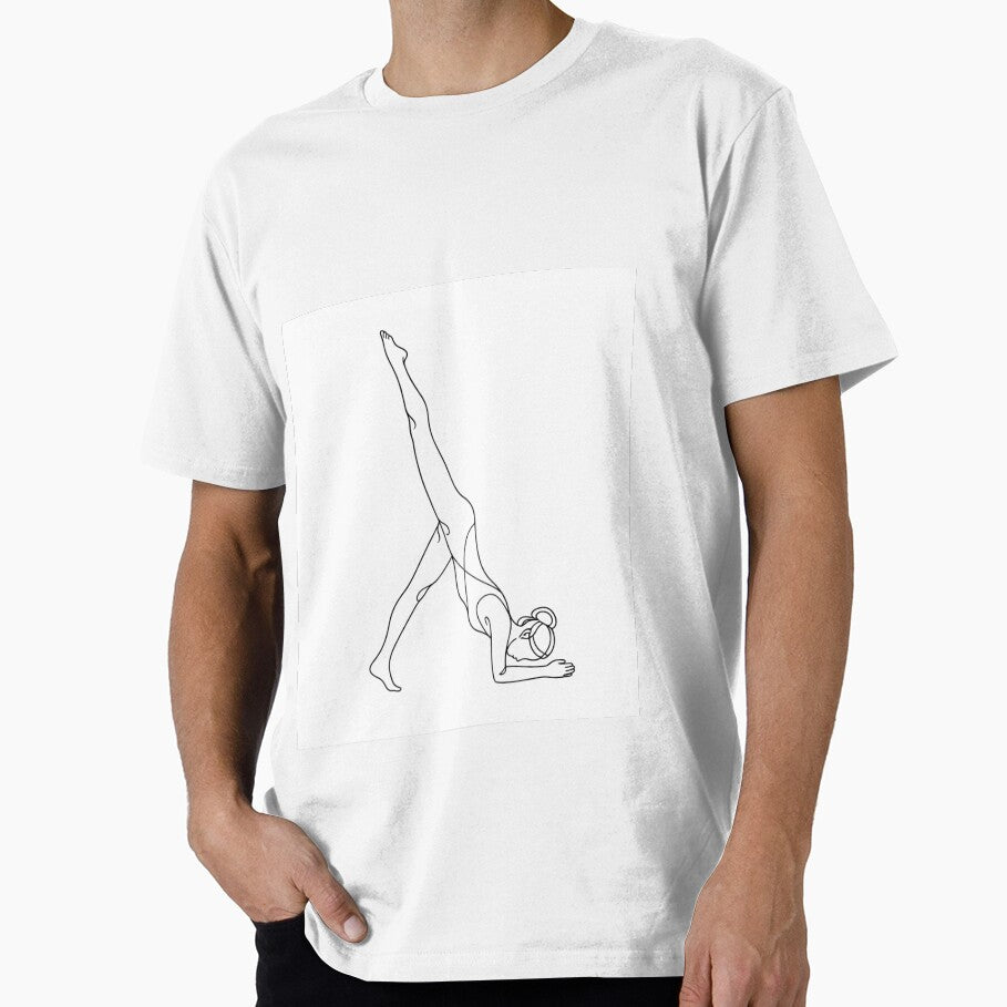 One Legged Dolphin Yoga Line Art by BlairWynne Unisex , , , Long Sleeve Tee