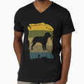 American Water Spaniel Distressed Vintage Retro Silhouette by DoggyStyles