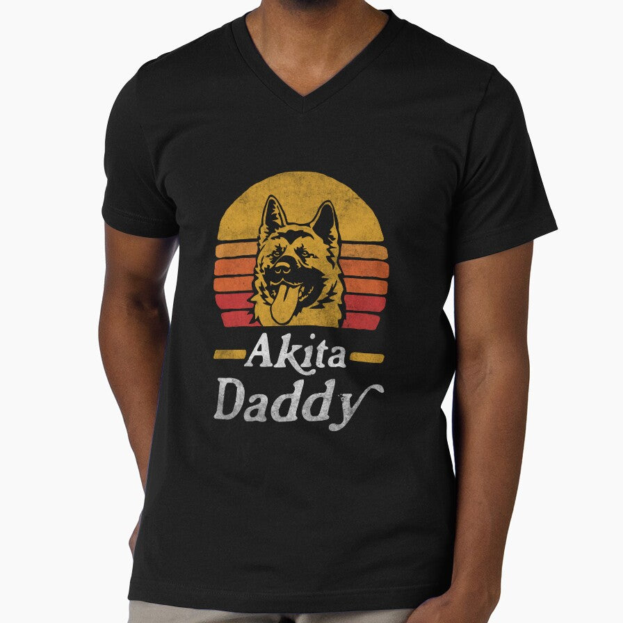 Retro Vintage American Akita Daddy by More Cute Dogs