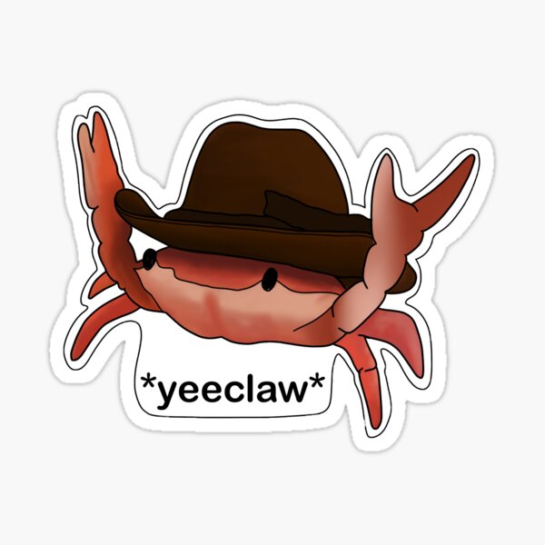 Cute Yee Claw Crab sticker by shahs-art