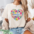 Boho Floral Mama Comfort Tee Graphic Shirt Unisex , , , Long Sleeve Tee