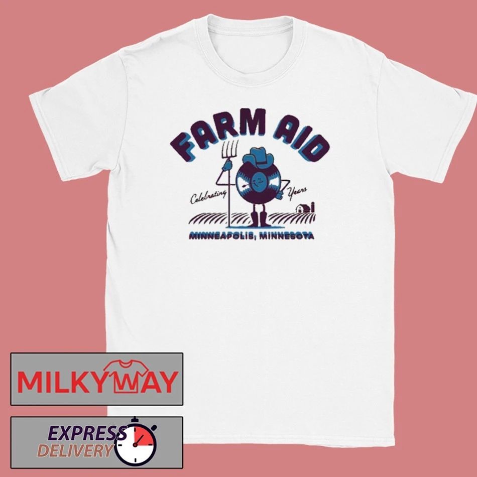 Farm Aid 40 Record Dude Shirt Unisex , , , Long Sleeve Tee
