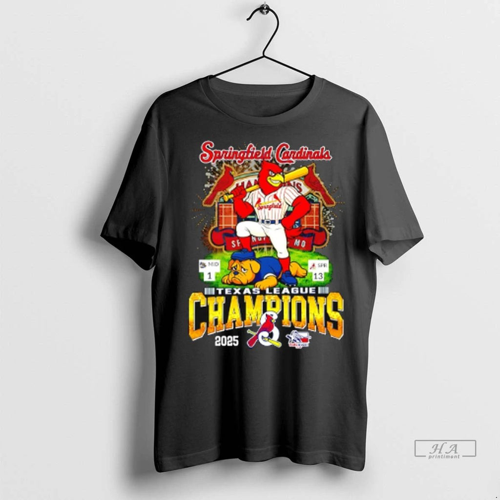 Trendy Officials Springfield Cardinals Mascot 2025 Texas League Champions Shirt Sweater Unisex , , , Long Sleeve Tee