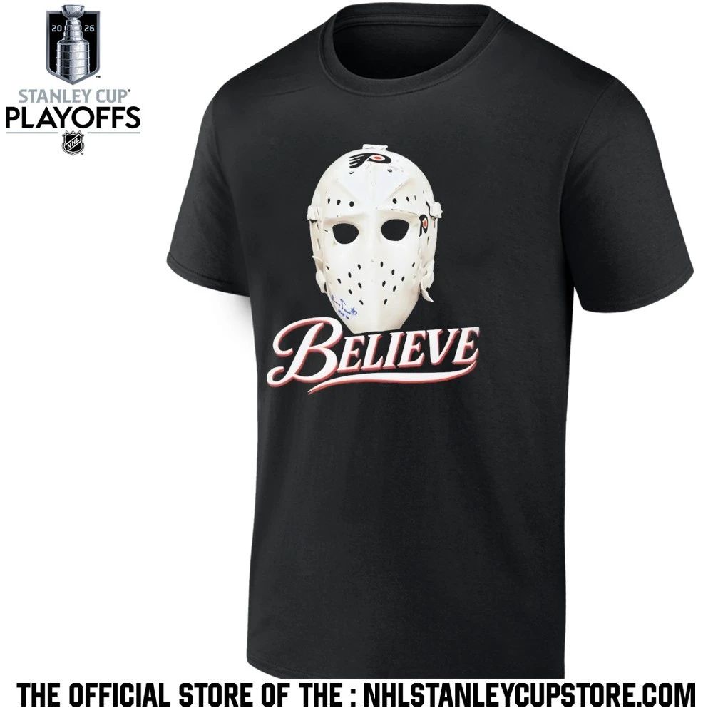 Flyers Bernie Parent Mask Believe 3.8% Shirt Unisex , , , Long Sleeve Tee