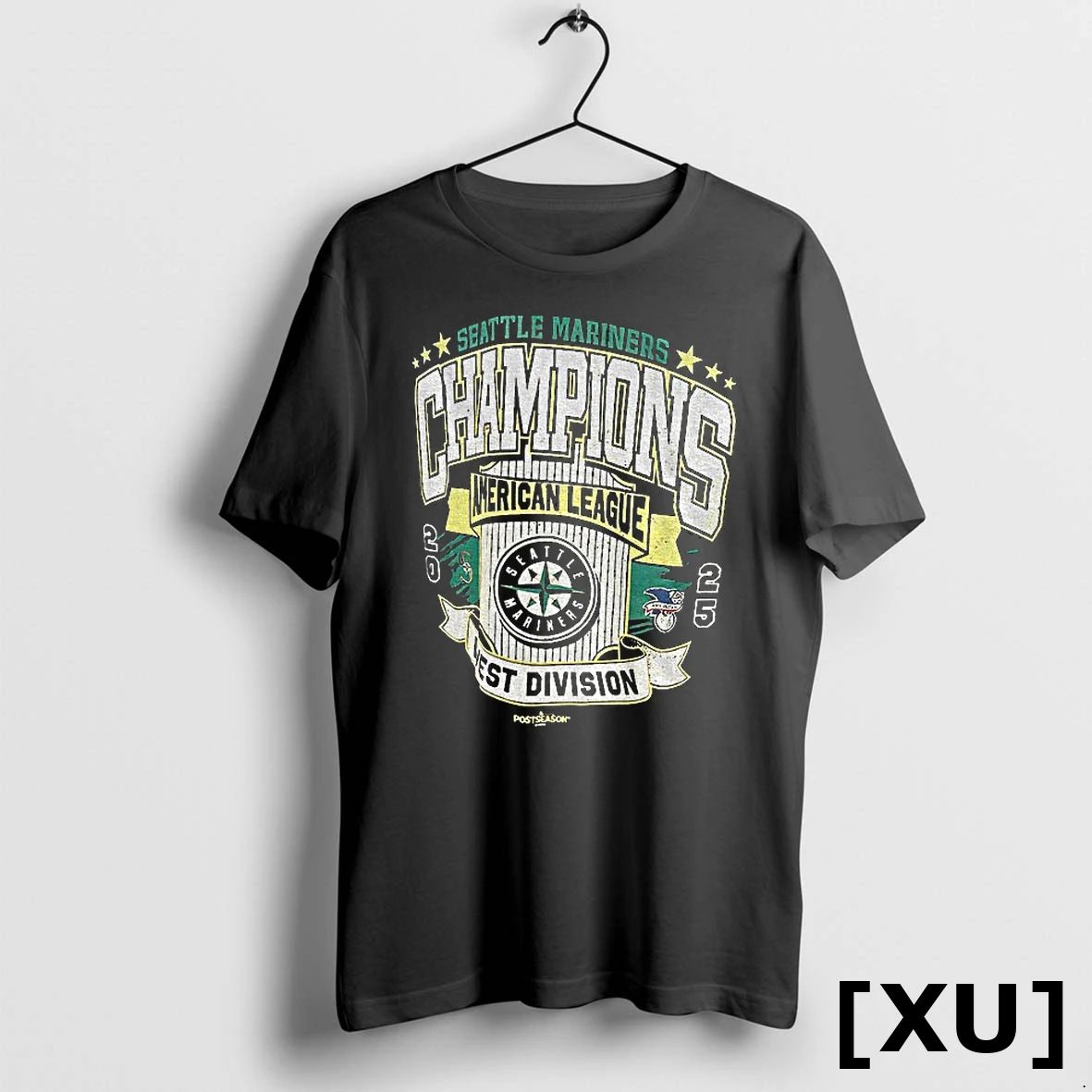 Seattle Mariners Champions American League 2025 West Division Postseason Logo Tshirts Sweater