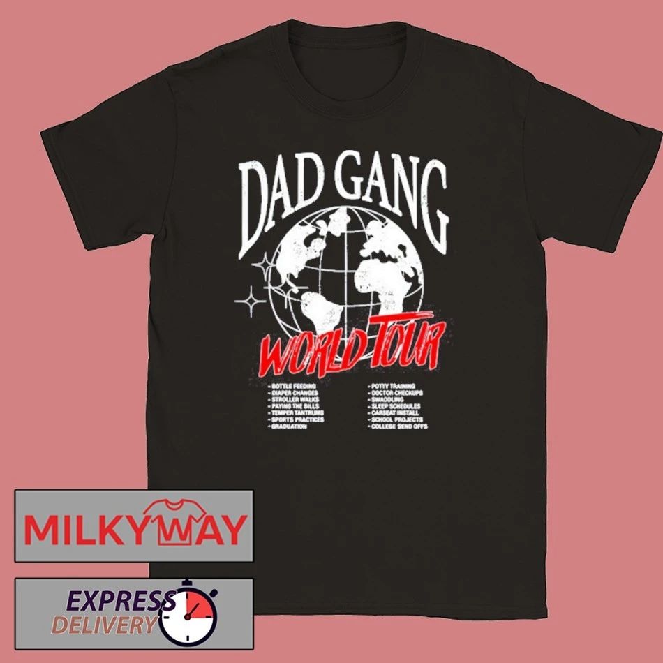 Dad Gang World Tour Shirt Unisex , , , Long Sleeve Tee