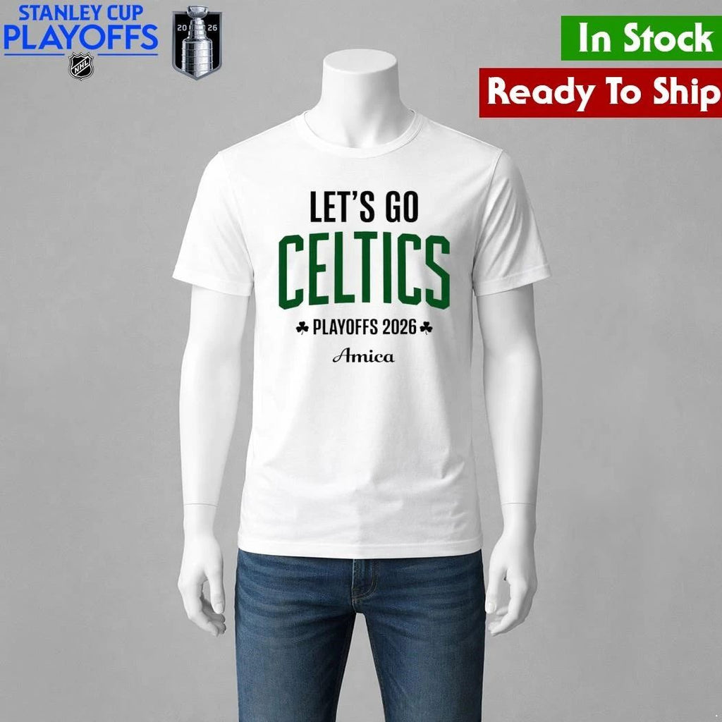 Let’s Go Celtics Basketball Playoffs 2026 Amica Shirt Unisex , , , Long Sleeve Tee