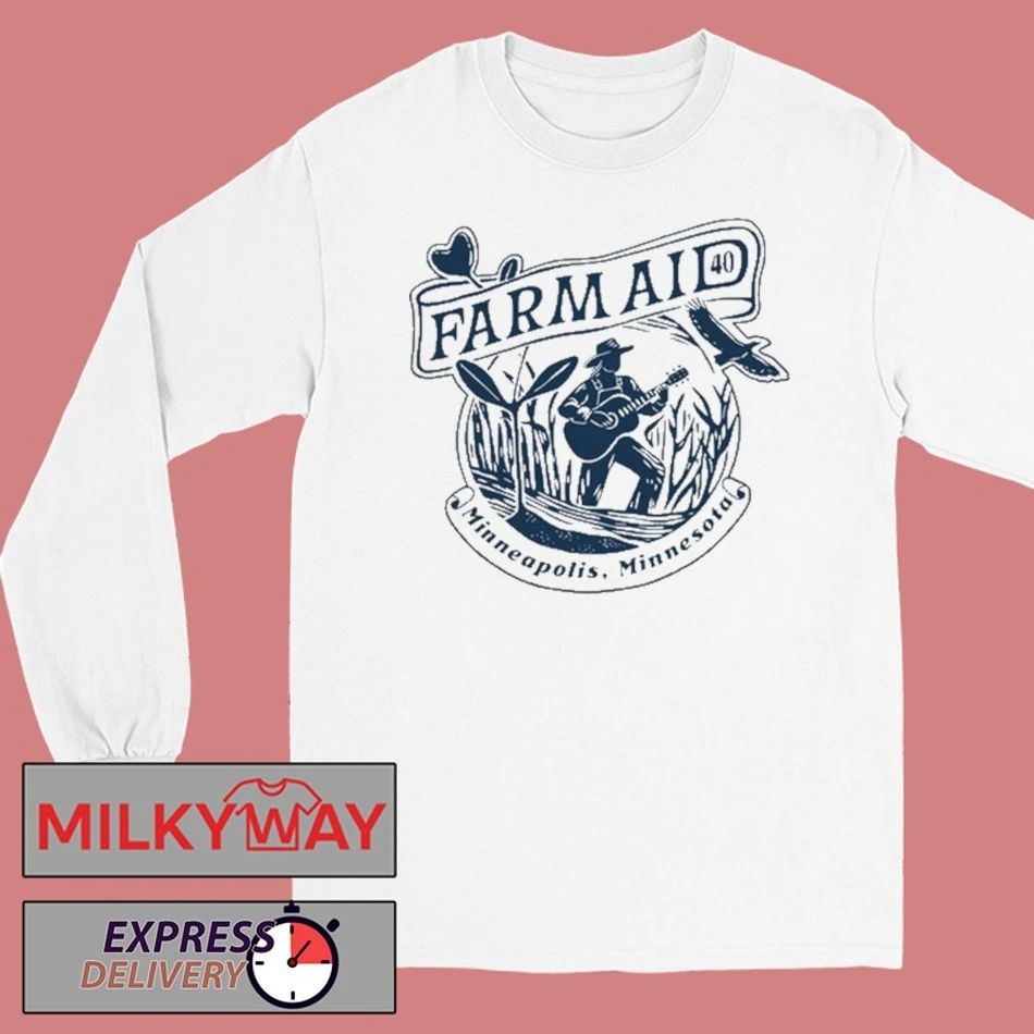 Farm Aid 40 Rice Harvester New Shirt Unisex , , , Long Sleeve Tee