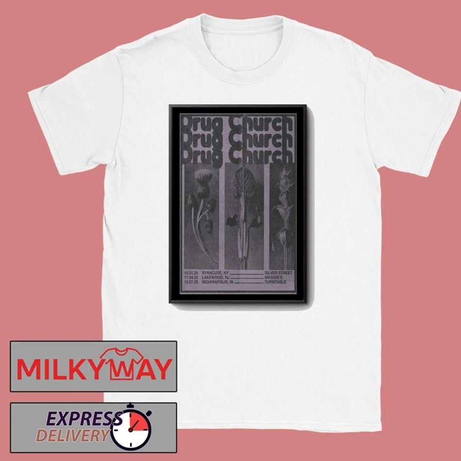 Drug Church Tour Europe & UK Tour 2025 Poster shirt Unisex , , , Long Sleeve Tee