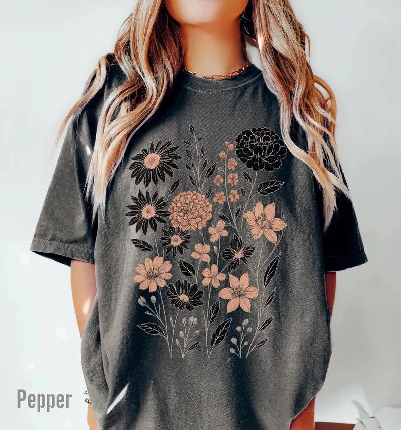 Boho Christian Faith Comfort Tee Floral Shirt Unisex , , , Long Sleeve Tee