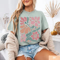 Boho Floral Retro Comfort Tee Shirt Vintage Style Soft Relaxed Unisex , , , Long Sleeve Tee