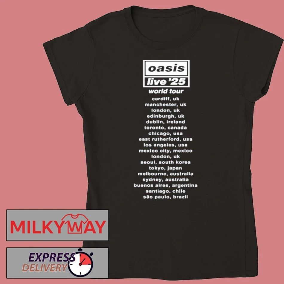 OASIS World Tour in Concert Live ’25 Unisex , , , Long Sleeve Tee