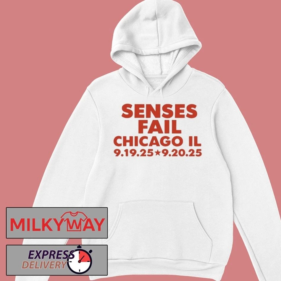 Senses Fail Tour Chicago, IL 09.19 + 09.20, 2025 Shirt Unisex , , , Long Sleeve Tee