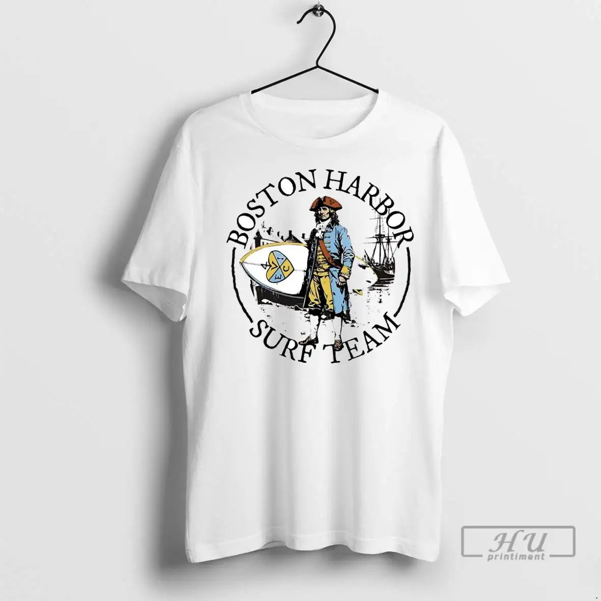 Officials Sam Adams Boston Harbor Surf Team T Shirts Unisex , , , Long Sleeve Tee