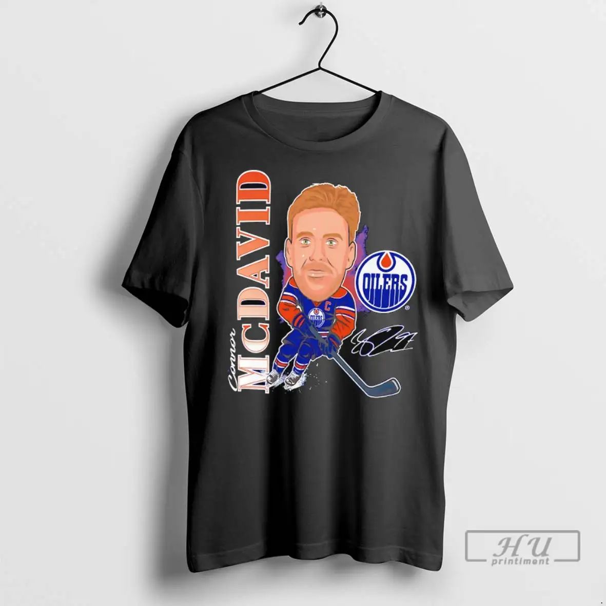 Officials Connor Mcdavid Edmonton Oilers Hockey Caricature Player Signature T Shirts Unisex , , , Long Sleeve Tee