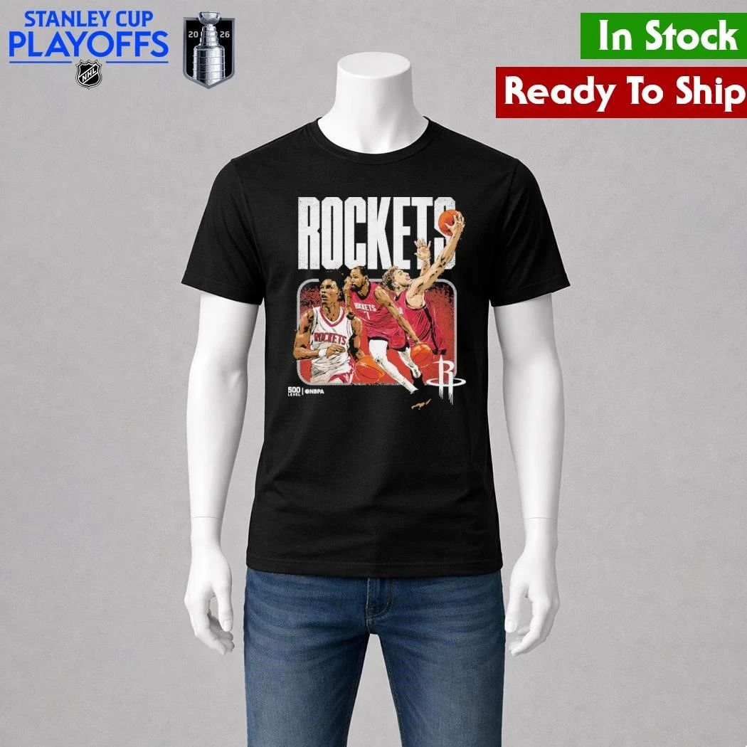 Houston Rockets 2026 Playoffs Trio Shirt Unisex , , , Long Sleeve Tee