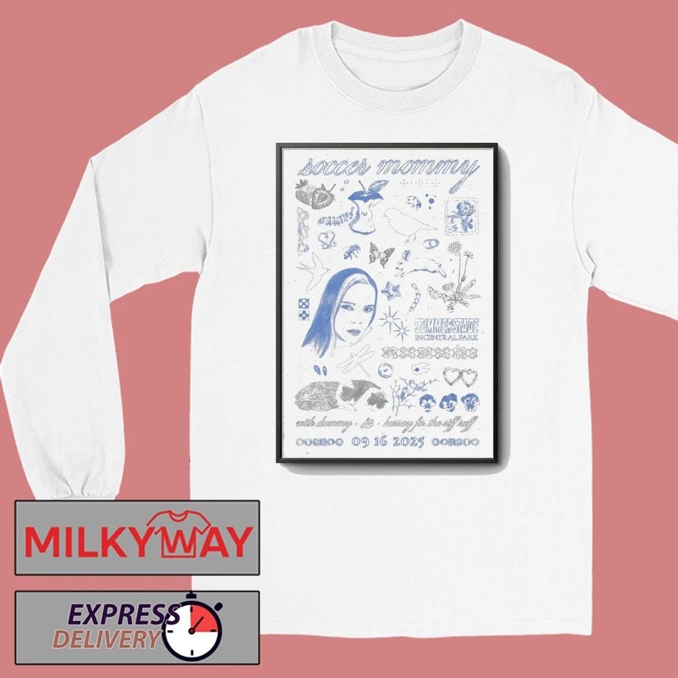Soccer Mommy Sep 16 2025 SummerStage in Central Park New York NY Poster shirt Unisex , , , Long Sleeve Tee