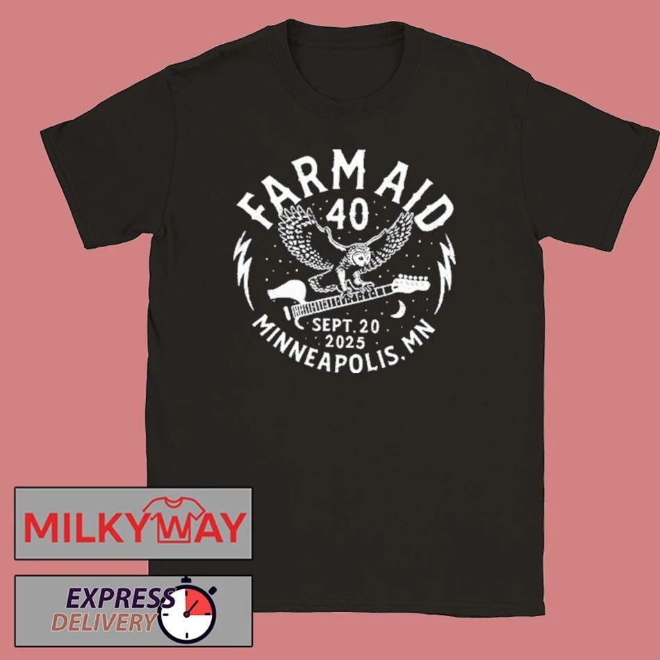 Farm Aid 40 Barn Owl Unisex , , , Long Sleeve Tee