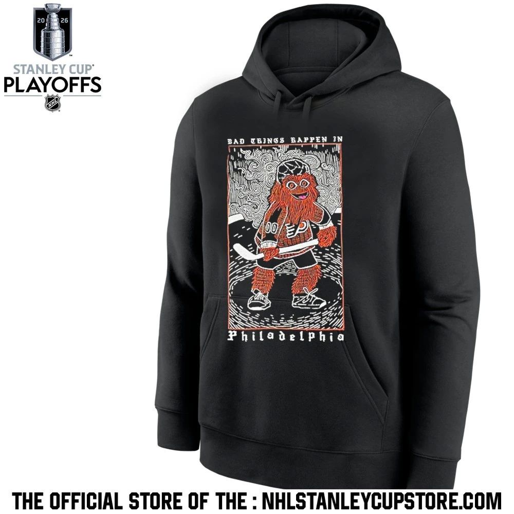 Flyers Bad Things Happen In Philadelphia Gritty Art Shirt Unisex , , , Long Sleeve Tee