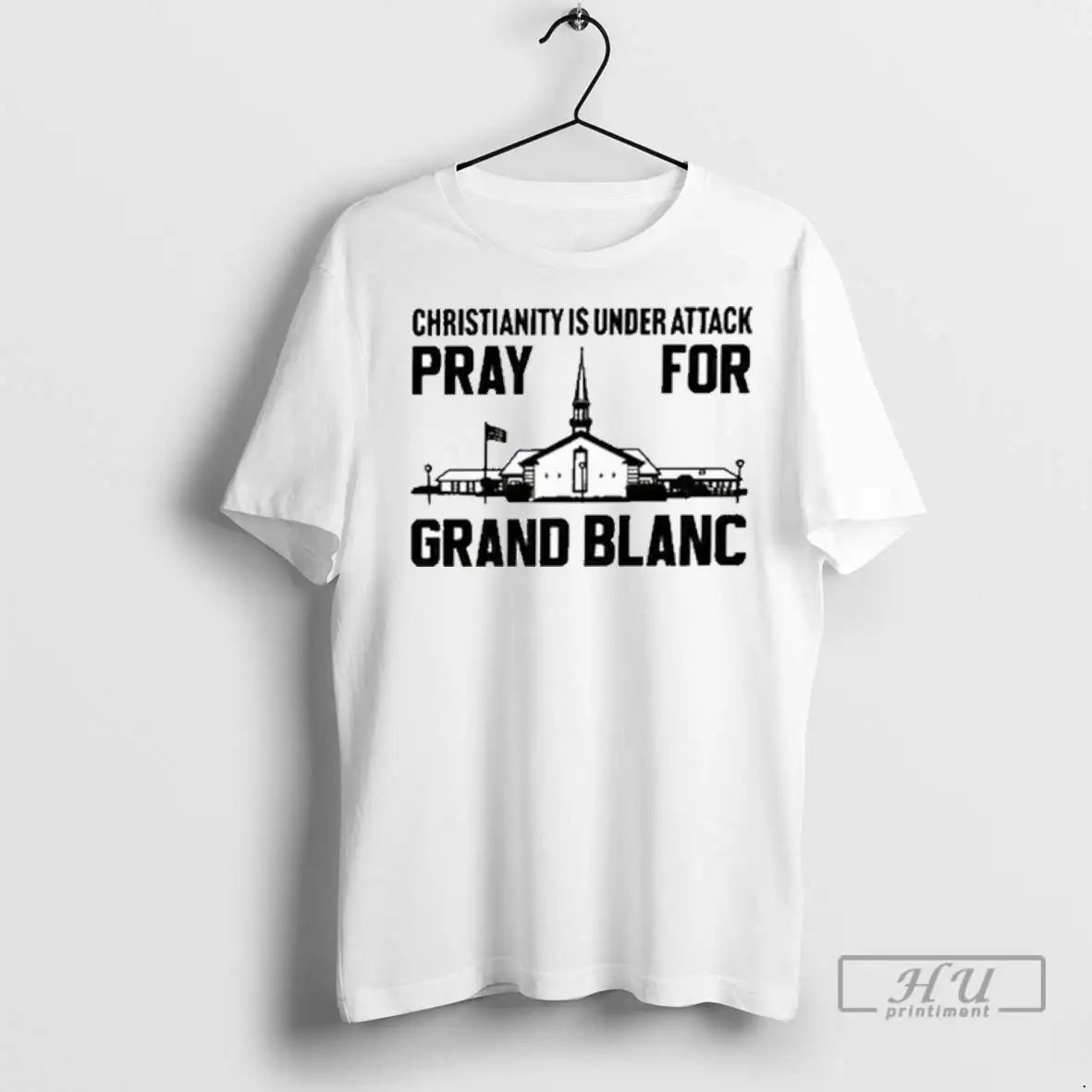 Officials Christianity Is Under Attack Pray For Grand Blanc T Shirts Unisex , , , Long Sleeve Tee