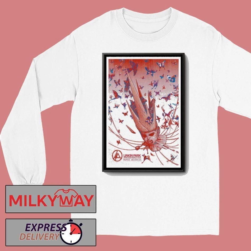 Linkin Park Washington Concert Poster shirt Unisex , , , Long Sleeve Tee